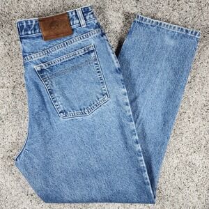 Orvis Jeans Mens 32x30 Straight Leg Vintage Style Medium Wash Denim Excellent